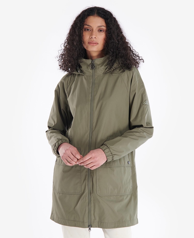 Chaquetas Casuales Barbour Sea Daisy Showerproof Mujer Verde Oliva | 769840-XPB