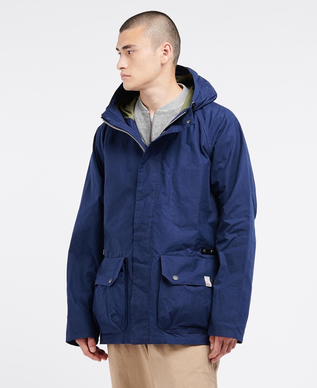 Chaquetas Casuales Barbour x Ally Capellino Ernest Hombre Azul Marino | 207194-KQU