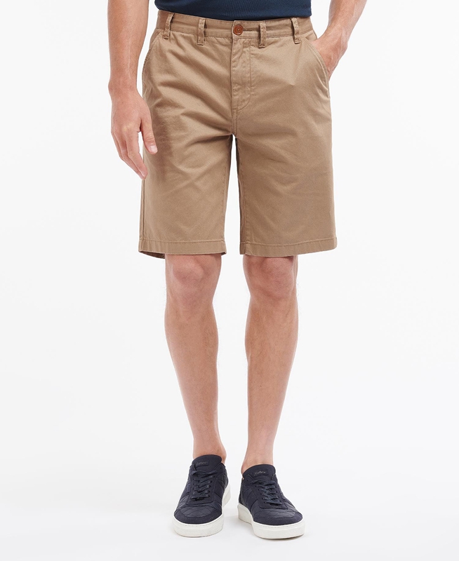 Pantalon Barbour City Neuston Hombre Beige | 418672-YAJ