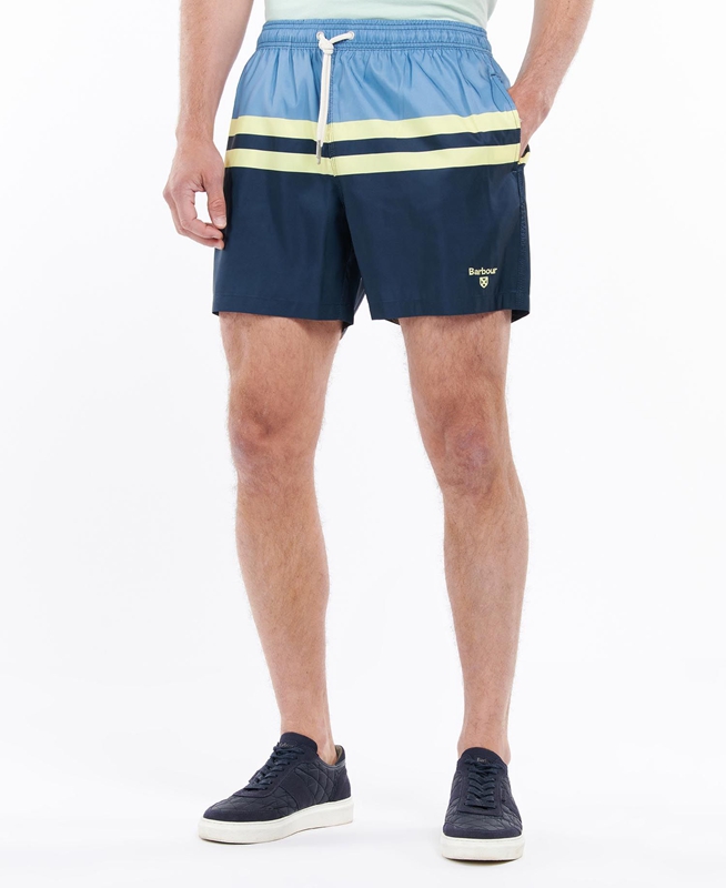 Pantalon Barbour Double Stipe Swim Hombre Azules | 579401-CKT