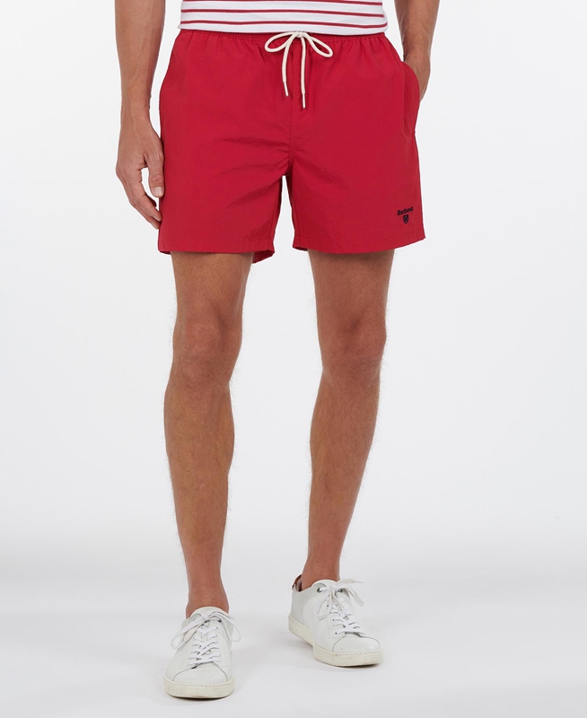 Pantalon Barbour Essential Logo 5'' Swim Hombre Rojas | 375468-OFE
