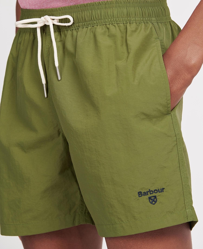 Pantalon Barbour Essential Logo 5'' Swim Hombre Verde Oliva | 835724-JZA