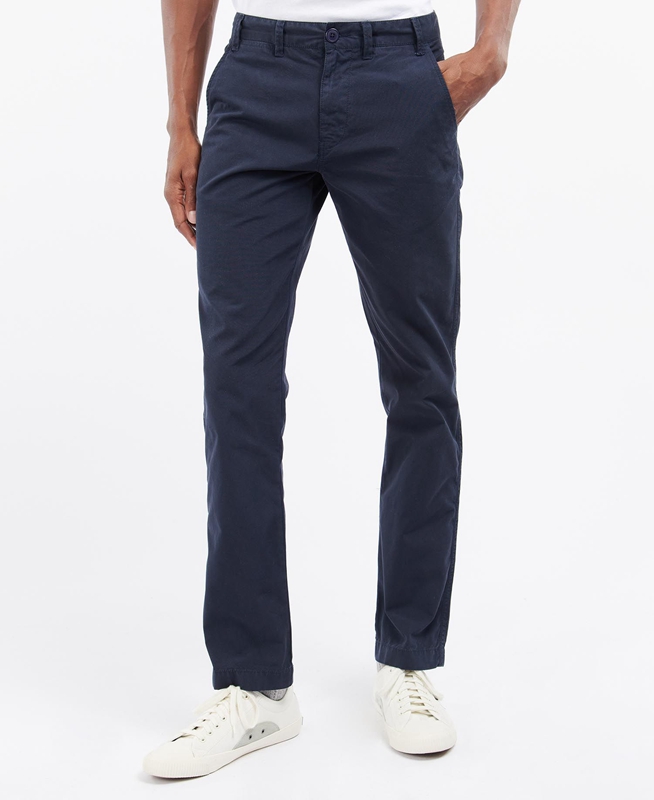 Pantalon Barbour Glendale Chino Hombre Azul Marino | 384056-VIC