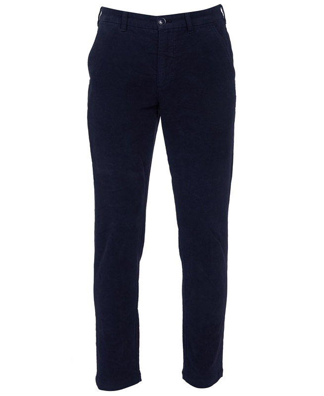 Pantalon Barbour Neuston Moleskin Trousers Hombre Azules | 791038-TZU