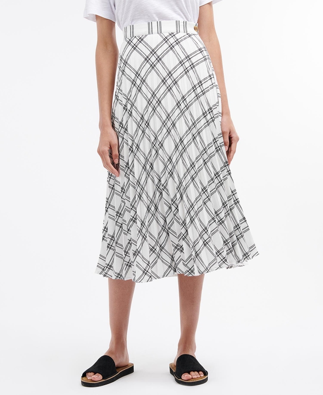 Vestido Barbour Brook Mujer Blancas | 127960-TGH