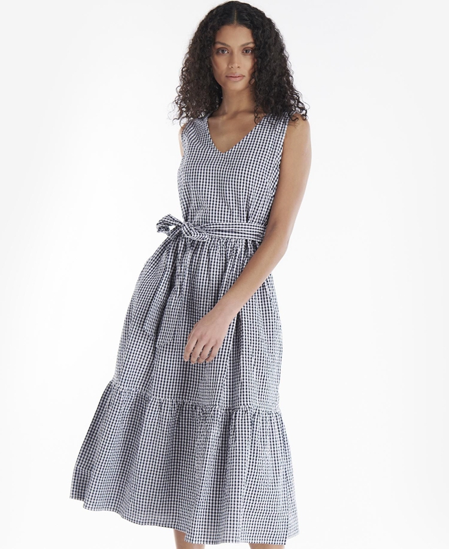 Vestido Barbour Harebell Mujer Azules | 924718-IJL