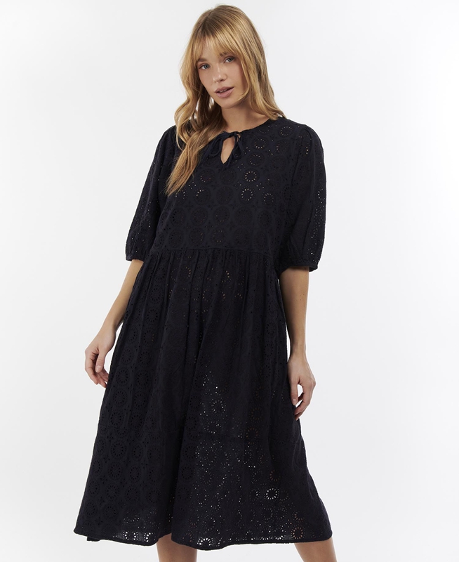 Vestido Barbour Hazel Mujer Azules | 862570-WUC