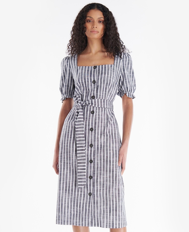 Vestido Barbour Marigold Mujer Azules | 904582-NPJ