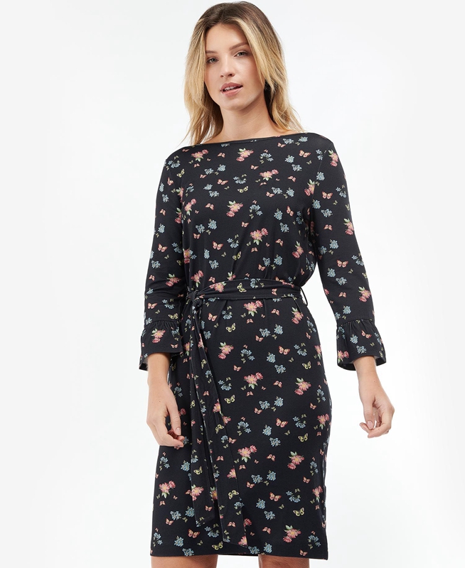 Vestido Barbour Marlowe Mujer Negras | 741352-EGR